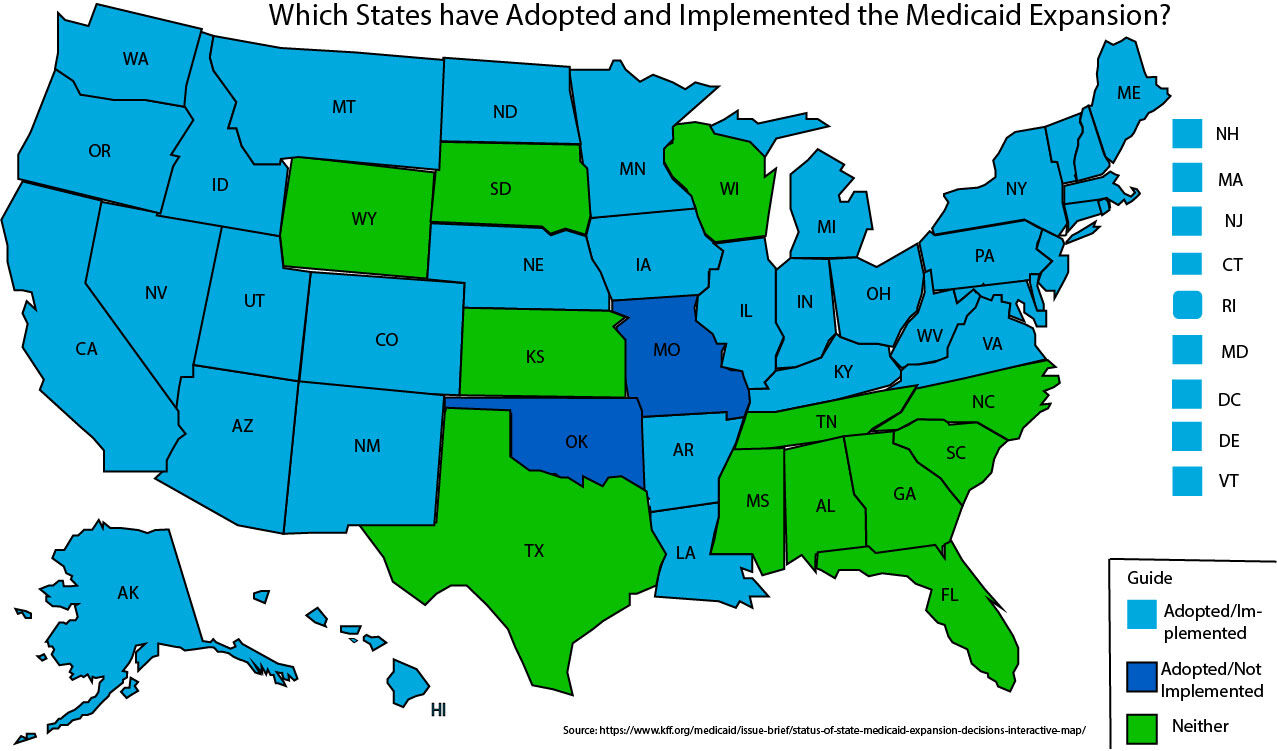 Map of Medicaid Implementation
